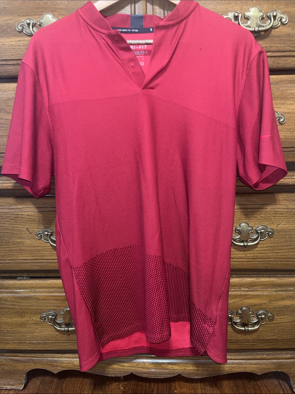 Tiger Woods Collection Red Short-Sleeve Polo Performance Shirt